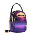 thumbnail image 7 of FORMRS Crossbody Bag for Women Quilted Travel Shoulder Cell Phone Purse with Chain Strap Handbag, Pink Digital Art, 7 of 7