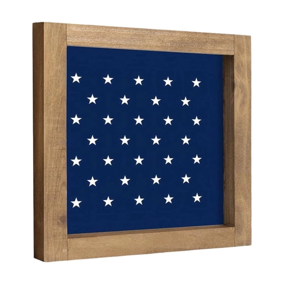 American Independence Day Small Photo Frame Decoration Independence Day Home Decor Decoration 6 Inch Wooden Black Easter Table Top Decorations for Home Indoor,Wooden Photo Frame