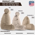 thumbnail image 5 of Husband Pillow Aspen Cowboy Taupe, Reading Pillow Bed Rest Chair, Two-Sided Reversible Fabric, Large Lounge Cushion Adult Backrest with Arms, Comfy Back Support for Sit Sitting Up, Wash/ Remove Cover, 5 of 9