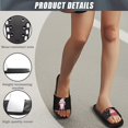 thumbnail image 6 of Wismoutput Dwarf Sandals Women & Men’s Shower Slides Slippers Pool Slides House Slippers Non-Slip Indoor Bathroom Shoes Beach Sandals Summer Couple Shoes Black Size 11.5, 6 of 7