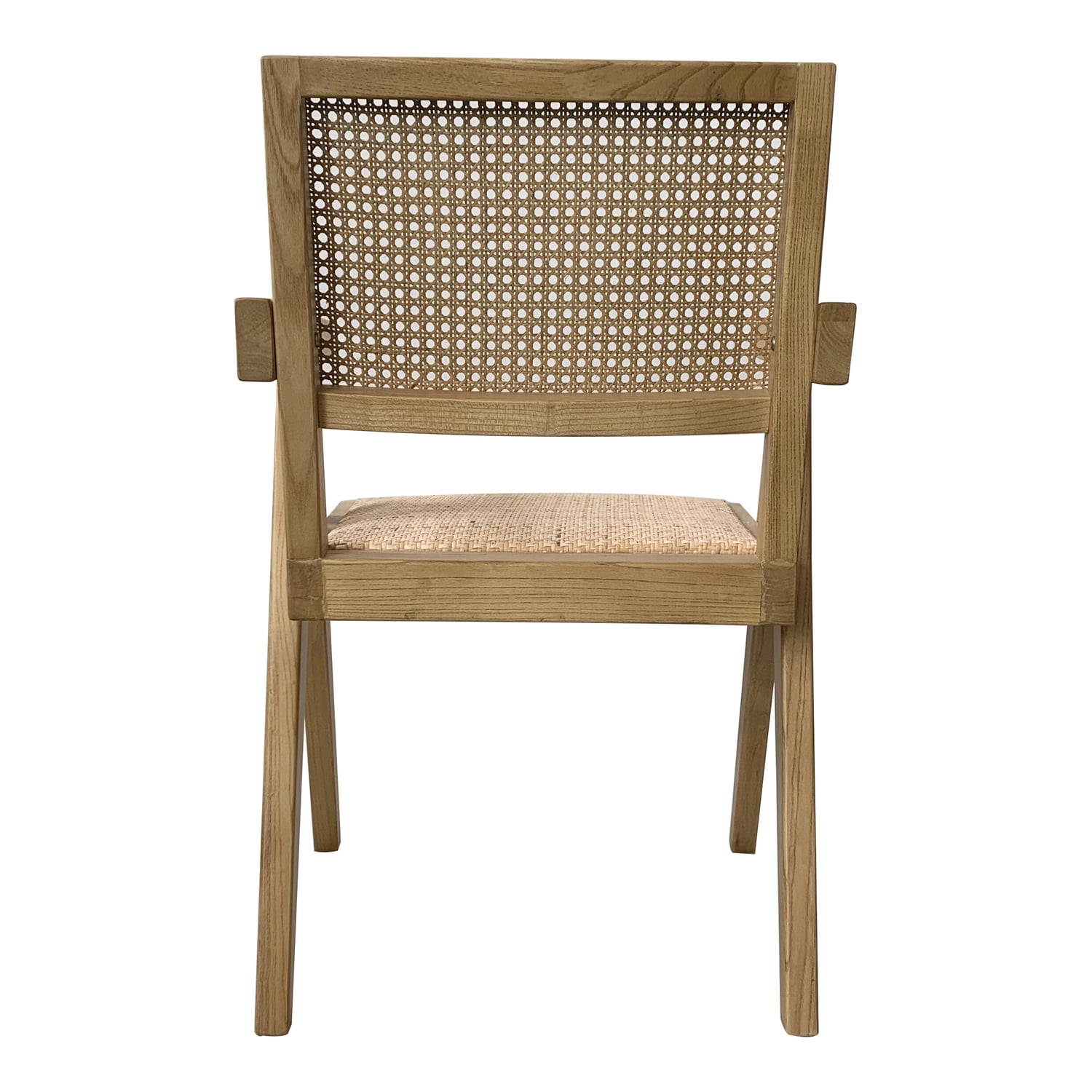 Moe's Home Collection Takashi 18" Dining Chair w/Rattan Seat Natural (Set of 2)