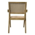thumbnail image 4 of Moe's Home Collection Takashi 18" Dining Chair w/Rattan Seat Natural (Set of 2), 4 of 5