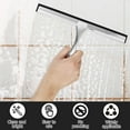 thumbnail image 3 of Shower Squeegee Stainless Steel Window Squeegee with Anti-Slip Handle Multi-Purpose Shower Wiper Household Window Mirror Squeegee for Window Glass Tile Cleaning, 3 of 7