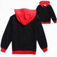 thumbnail image 6 of Staki Toddler Zip-Up Hoodies for Boys and Girls Colorful Cotton Blend Sweatshirts with Pockets Sizes 2T-15Y(Black,7-8 Years), 6 of 6