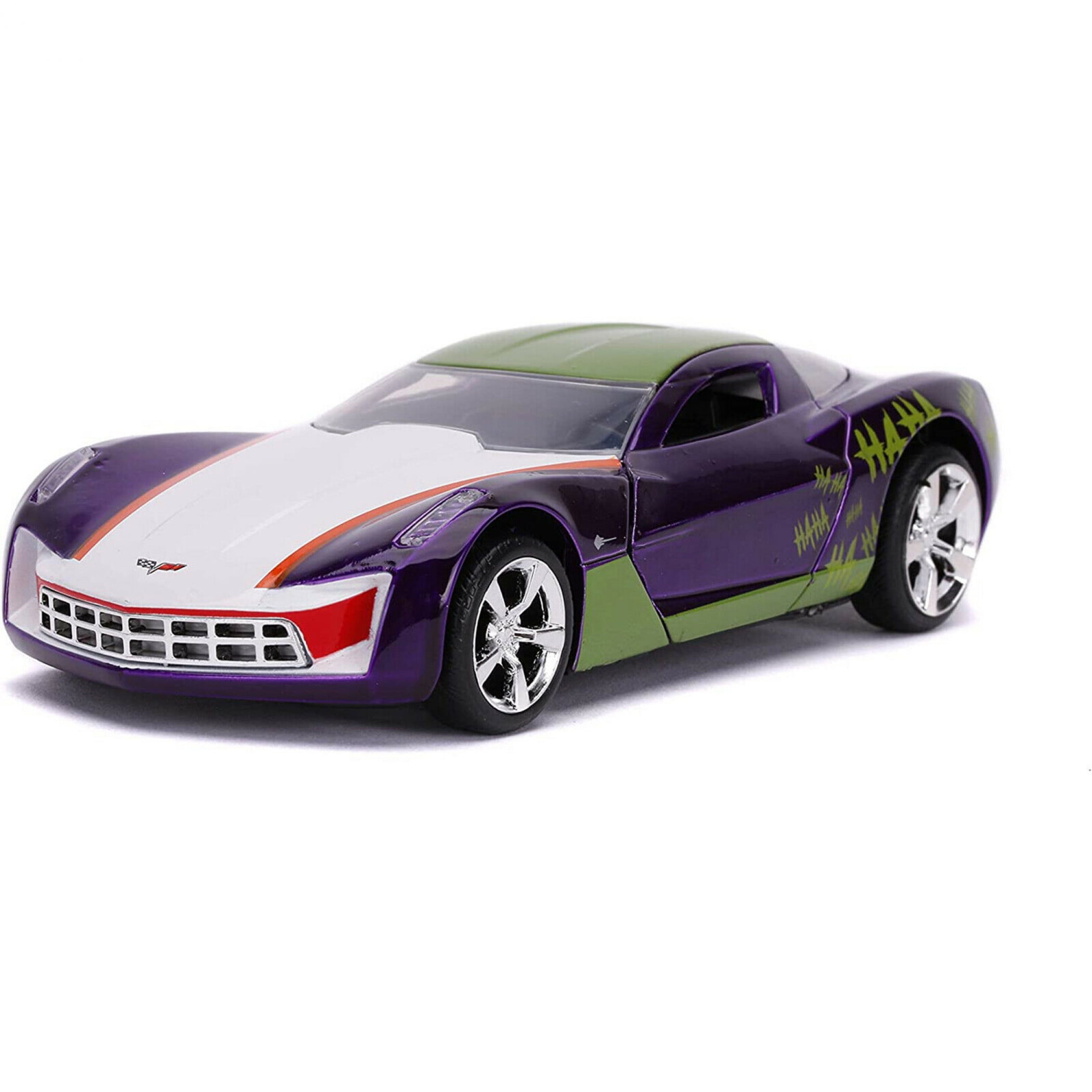 Batman Joker 2009 Corvette 1:24 Scale Hollywood Ride jada die cast 