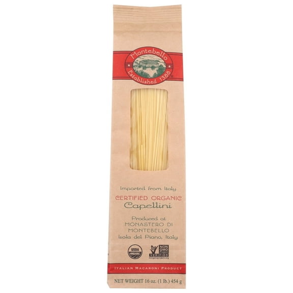 Montebello Organic Pasta Capellini, 1 Lb.
