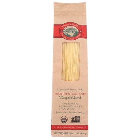 Montebello Organic Pasta Capellini  1 Lb.