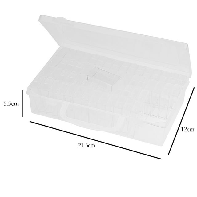 maskred 1-64Slots Painting Tool Box Embroidery Case Geometric Jewelry Storage No.05