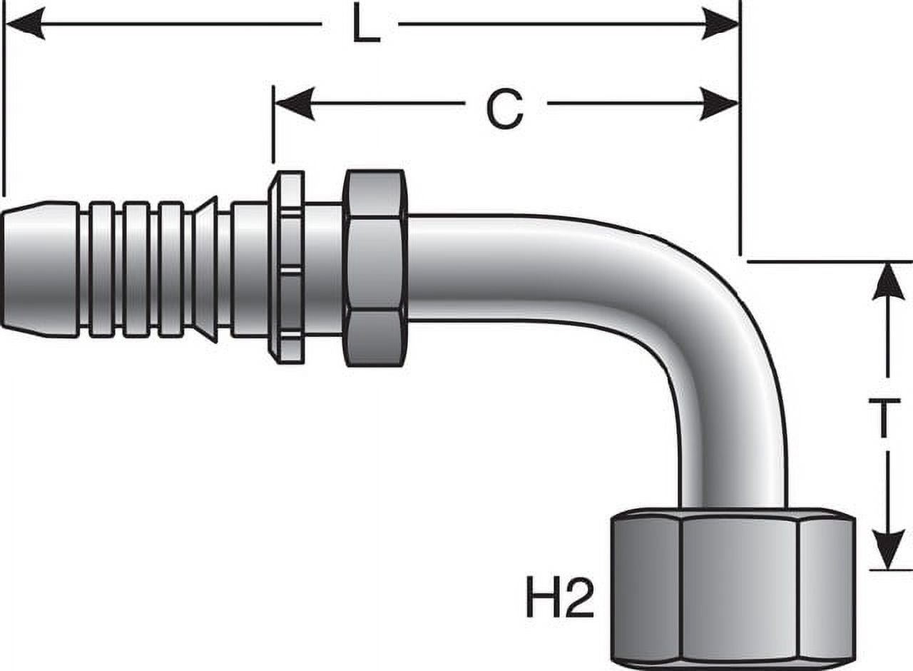 Gates BELTS & HOSES - 8GS-8FFORX90S