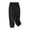 Black, variant on BUIgtTklOP no boundaries Women's Fashionable Solid Color Retro Cotton Linen Loose Pocket Casual Trousers Cropped Pants