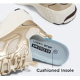 thumbnail image 4 of LUCKY STEP Chunky Fashion Mesh Sneakers Casual Running Walking Shoes,Gold/Beige,Womens, 4 of 10