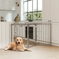 thumbnail image 4 of 63" x 30" Gray Wooden Pet Fence, 4 of 9
