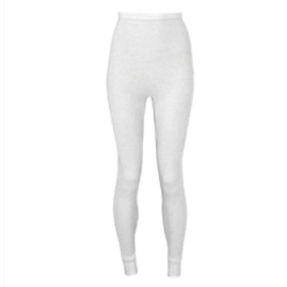 5000DR Women's White Warmwear Traditional Waffle Thermal Bottoms
