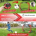 thumbnail image 7 of BOHEN Pop Up Soccer Goals for Kids-Foldable Portable Soccer Net for Outdoor Indoor Backyard Beach(3.3x2.2FT,Red), 7 of 7