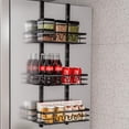thumbnail image 2 of Over-The-Door Organizer, Multi-Layer Metal Hanging Storage Basket for Kitchen, Pantry & Bathroom, 2 of 7
