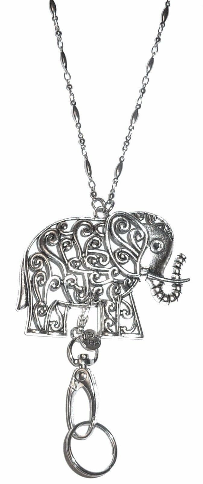 Hidden Hollow Beads Fashion Lanyards - Elephant Lanyard With ID Holder ...