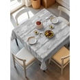 thumbnail image 6 of Grey Forest Table Cloth, Gray Tree Oil Painting Contemporary Abstract Art Waterproof Tablecloth for Square Tables, Reusable Washable Fabric Table Cover for Restaurant Kitchen Dining Tables 54"x54", 6 of 6
