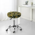 thumbnail image 2 of Cauagu Sunflowers Print Round Stool Covers,Seat Cushion for Round Bar Stool Chair Seat Cover for Bar Round Chair Fits for 12/13/14in Bar Stool Cushion, 2 of 7