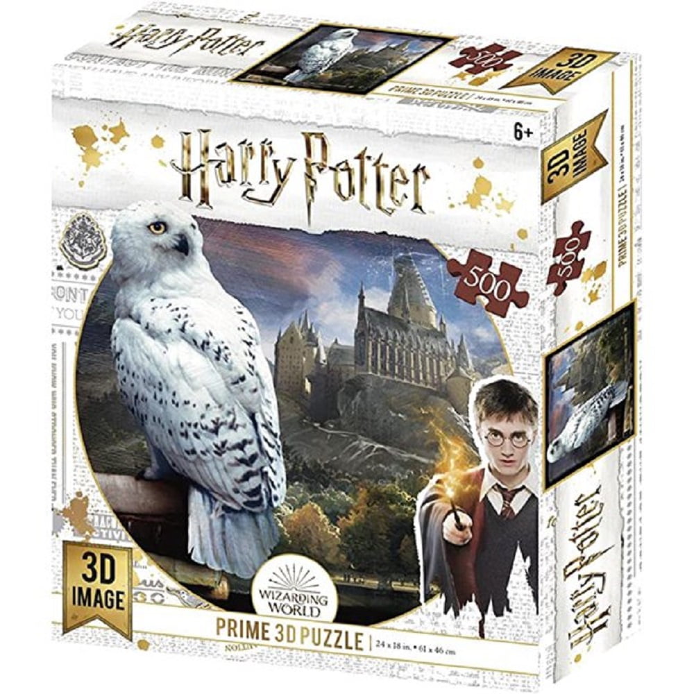 Harry Potter Puzzle 3D Image - Hedwig Snowy Owl 500 Jigsaw Puzzle Ages 6+ 
