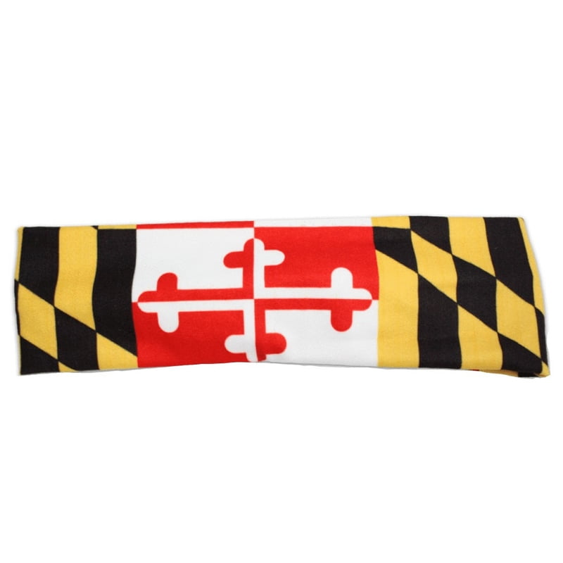 Halo Headband Tie Version I Sweatband Maryland Flag 