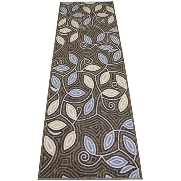 Custom Size Runner Rug Berber Leaves Design Rug Runner 26 Inch Wide and