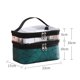 thumbnail image 5 of Bolsa De Maquillaje Bolsa de cosméticos de TPU Diamond Lattice Zipper Bolsa de artículos de tocador para exteriores (verde) Ndcxsfigh Cuidado Belleza, 5 of 8