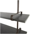 thumbnail image 5 of DecMode 38" x 10" 3-Tier Gray Wall Shelf with Black Metal Brackets, 5 of 15