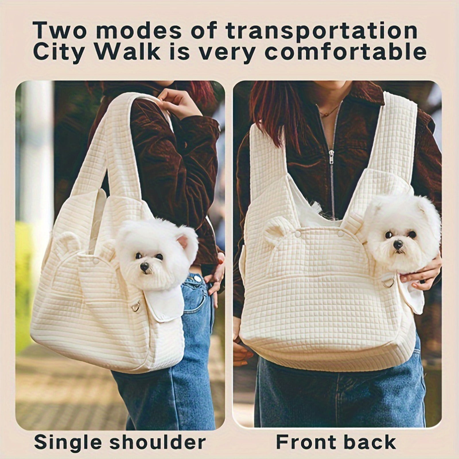 Dog Backpack Carrier for Small and Medium Dogs and Cats, Pet Travel Bag, Comfortable Riding Pet Backpack for Hiking, Outdoor Adventure, and Traveling