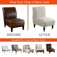 thumbnail image 5 of LKJYER Stretch Armless Chair Slipcovers, Furniture Protector Covers Spandex Accent Chair Covers Elastic Armless Accent Chair Slipcovers Removable Washable for Living Room Bedroom, 5 of 7