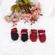 thumbnail image 1 of Zapatos para perros resistentes al agua, botas para mascotas, cómodos, antideslizantes, protectores de patas, rojos, 4 piezas, S, 1 of 7