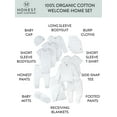 thumbnail image 3 of Honest Baby Clothing Baby Boy or Girl Gender Neutral Organic Cotton Welcome Home Gift Set, 15 Piece (Newborn-6 Months), 3 of 6