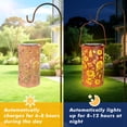 thumbnail image 2 of Qoosea Solar Lanterns Outdoor Waterproof, Colorful LED Hanging Metal Solar Powered Lights for Garden, Patio, Porch, Yard Decorations for Outside, 2 of 9