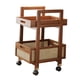 thumbnail image 3 of Organizador de almacenamiento con carrito utilitario rodante de 2 niveles, estante organizador moderno para sofá lateral 30 cm x 30 cm x 572 cm, 3 of 9