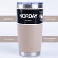 thumbnail image 4 of Vaso Térmico NORDAY 20oz 600ml Acero Inoxidable Negro, 4 of 4