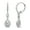 Cubic Zirconia, variant on Garnet & CZ 7x5mm Oval Halo Leverback Dangle Earrings in 925 Sterling Silver