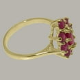 thumbnail image 4 of LBG British Made 10k Yellow Gold Real Genuine Ruby Womens Statement Ring - 33 size options - Size 8.25, 4 of 6