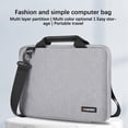 thumbnail image 4 of Linyer Laptop Bag Electronic Organizer Trolley Strap Fleece Lining Notebook Carrying Case with Handle for Travel Trip Navy 14-15inch, 4 of 8
