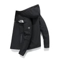 thumbnail image 3 of Chaqueta con capucha para hombre, abrigo de algodón a prueba de viento con cremallera, parka gruesa y cálida, estilo informal, novedad de invierno, 2024, 3 of 5