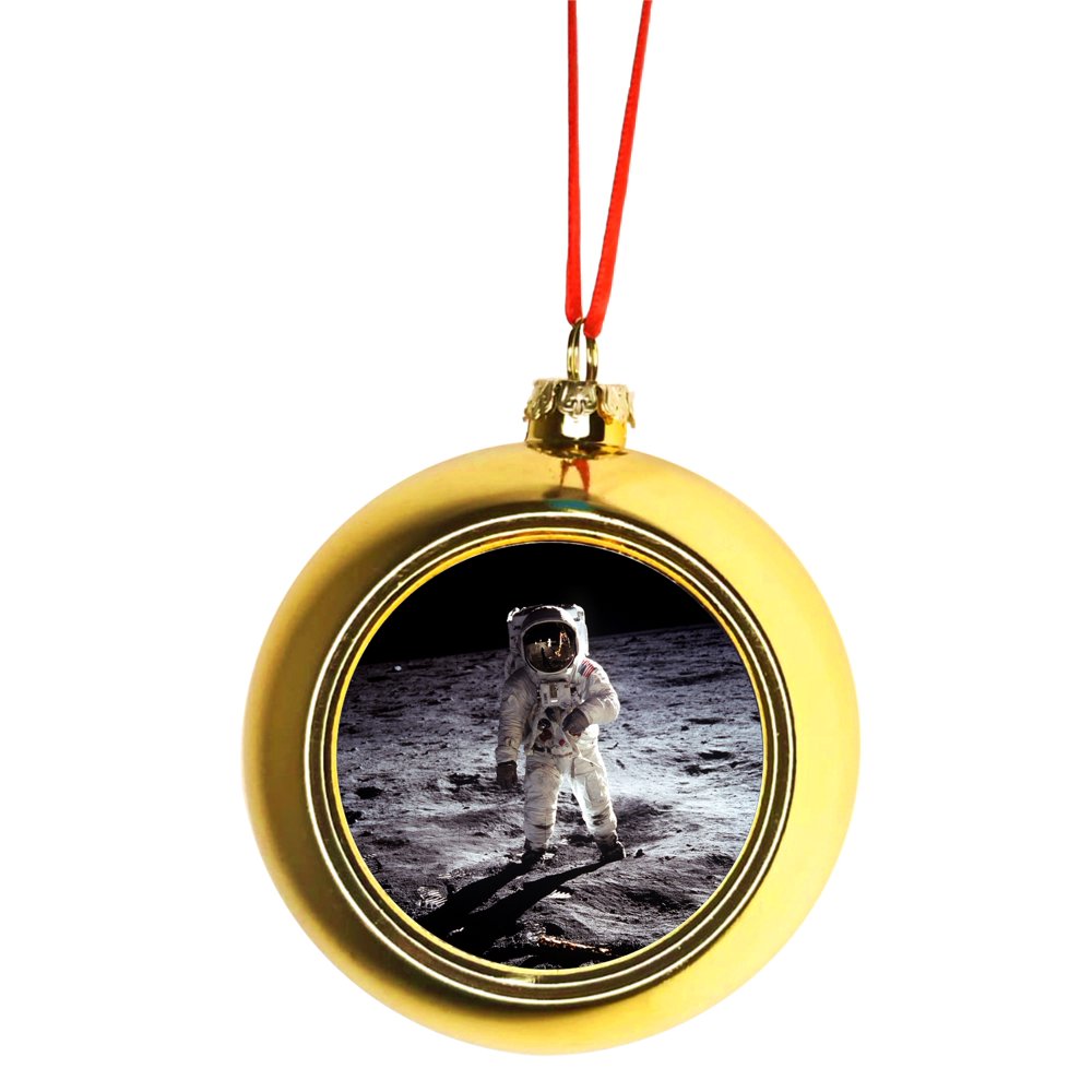 Chandelier christmas chandeliers decor decorated hanging branches glass bells trees jars diy joyworks decorating ball votives brush bottle holiday decorations Astronaut in Outer Space Ornaments Gold Bauble Christmas Ornament Balls - Walmart.com - Walmart.com