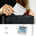 thumbnail image 3 of Betus Digital Travel Alarm Clock with White Backlight -Battery Operated Compact Desk Clock, 3 of 7