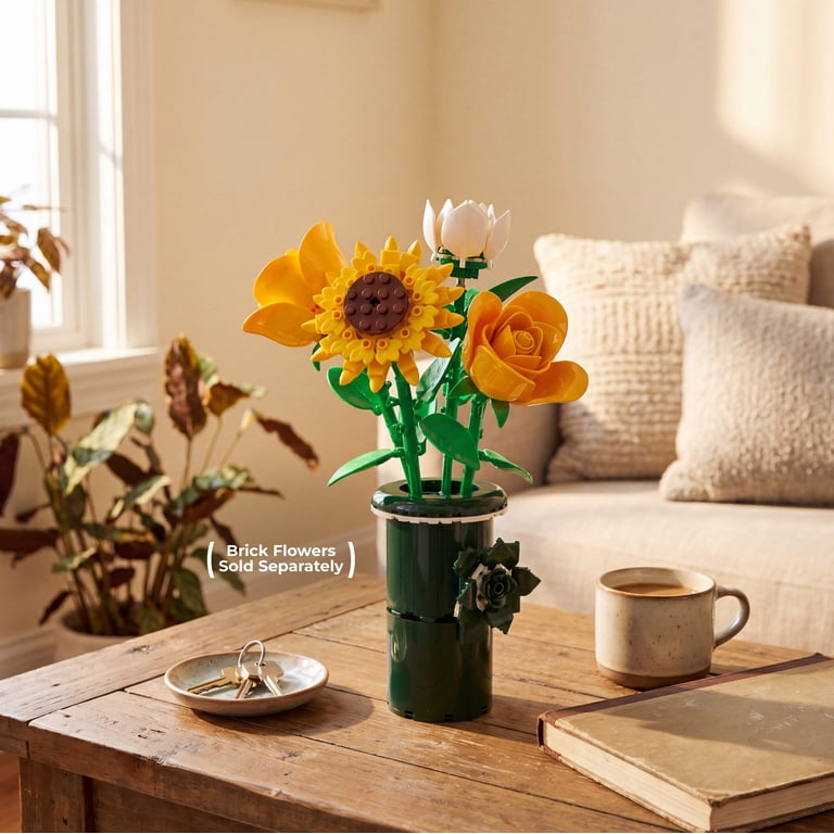 Brickcraft Bricktanicals Floral Deco Vase Building Kit photo 3