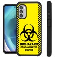 thumbnail image 1 of Compatible with Motorola Moto G 5G (2022) Hybrid Fusion Guard Phone Case Cover (Yellow Biohazard), 1 of 1