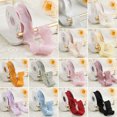 thumbnail image 5 of Homeer Gift Packing Ribbon Bouquet Wrapping Ribbon Cake Decoration Ribbon Gift Packing Ribbon - 2.5/4cm Ruffle Wavy Edges Textured Overlock Soft Pure Color Bouquet Wrapping, 5 of 11