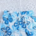 thumbnail image 7 of mgoYE Baby Girl Clothes 6-9 Months Baby Girl Clothes Toddler Girl Outfits Infant Girl Summer Clothes for Girl Ruffle Shirt Pants+Cute Headband 3PCS(Blue,6-9 Months), 7 of 7