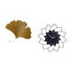 thumbnail image 5 of Esculturas de pared de hojas,Esculturas de pared de hierro forjado con hojas de ginkgo,Reloj de pared grande,Reloj de pared acrílico silencioso y sin tictac,Reloj de pared grande de, 5 of 8