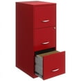 thumbnail image 3 of Scranton & Co 3-Drawer Metal Vertical File Cabinet with Lock in Lava Red, 3 of 4