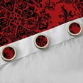 thumbnail image 4 of Manfei Retro Victorian Floral Curtains Pack of 2 (42x84 Each),Vintage Damsk Curtains Blackout,Red Black Bedroom Curtains For Men Women,Super Cozy Room Decor, 4 of 6