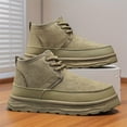 thumbnail image 4 of Men's Winter Thermal Insulated Short Boots with Thick PU Sole & Warm - Heavy-Duty Cold Weather Hiking, Snow Boots for Outdoor, Round Toe Casual Winter Footwear (Compatible with Thermal Insoles), 4 of 9