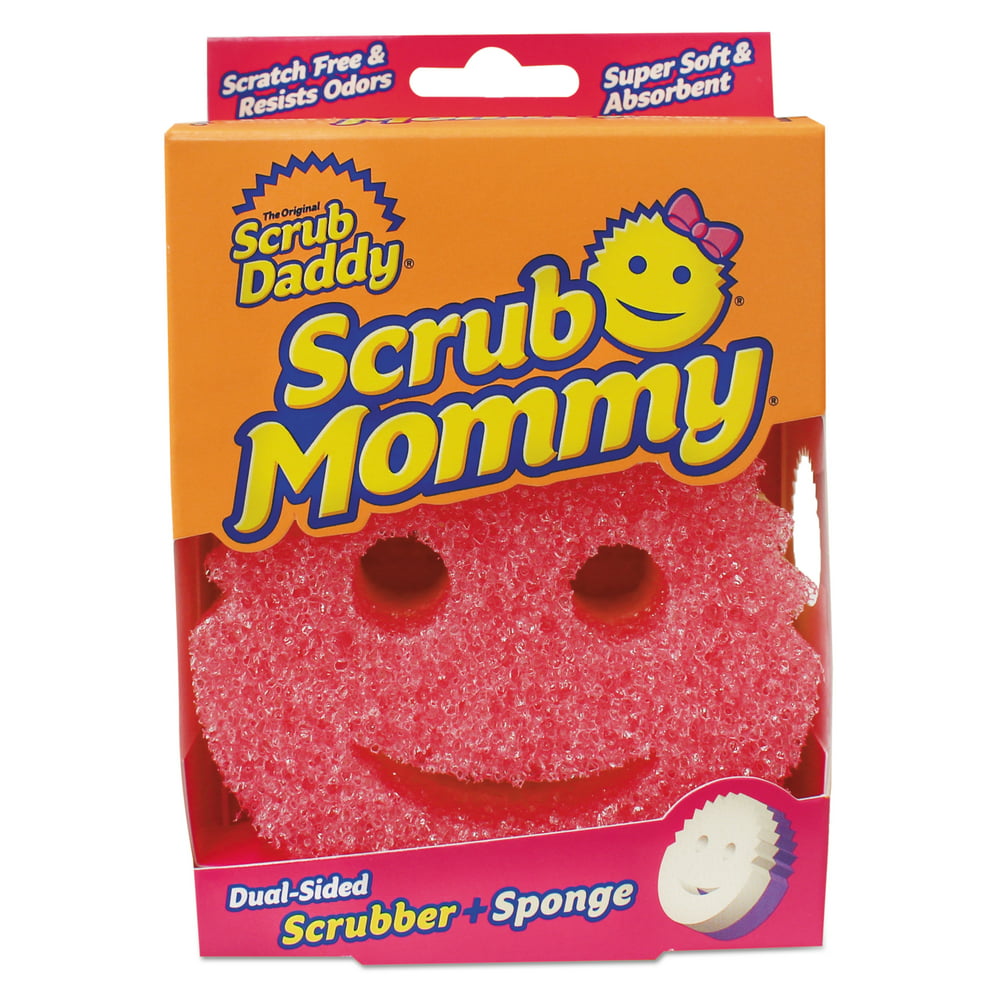Scrub Daddy Scrub Mommy Dual Sided Sponge, Yellow, 4 x 6 x 1 1/2