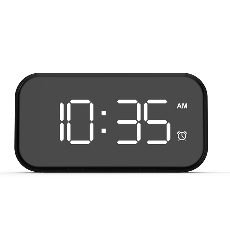 Alexsix Modern Alarm Clock Large LED Digital Alarm Clock USB Charging